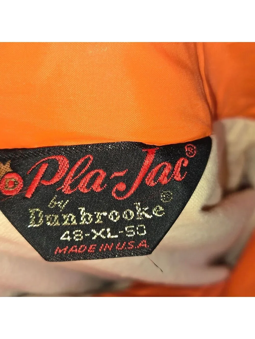 Vintage Granny's Liquor Store Jacket Men's XL Orange Pla-Jac Dunbrooke 70's